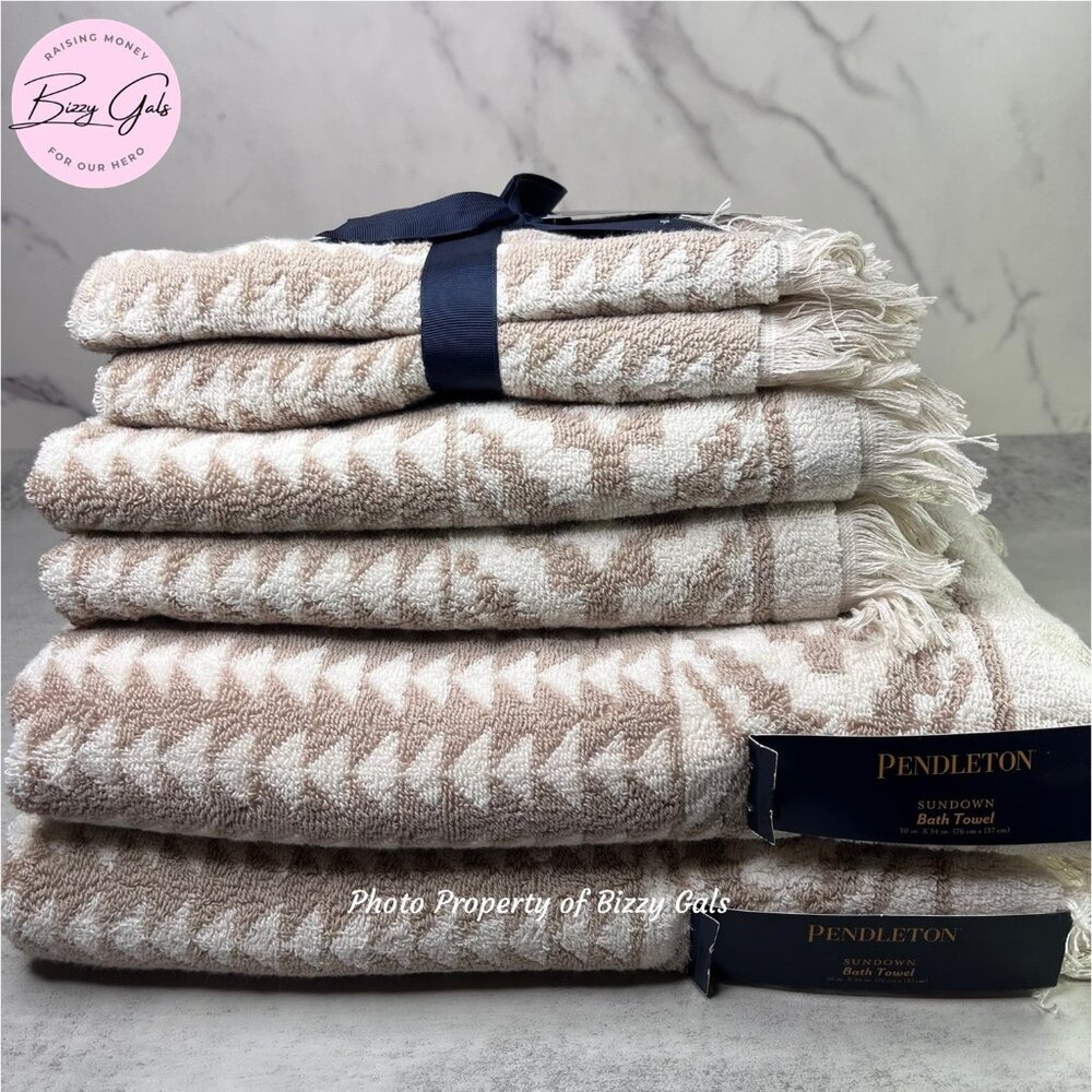 Pendleton 6 Piece Sundown Cement Bath Towels Set